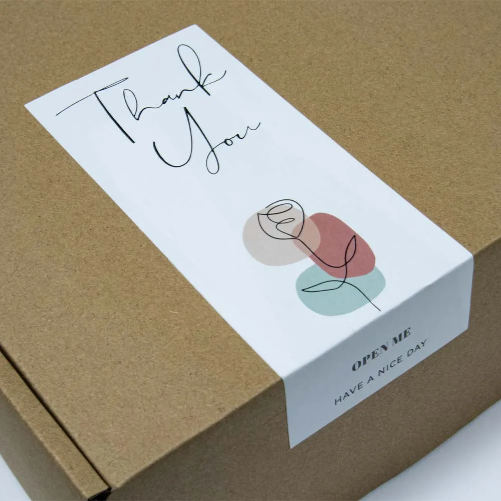 20-50pcs Seal Label Thank You Small Business Handmade Merchandise Decoration Stickers This Package Nice To Meet You Too Sticker
