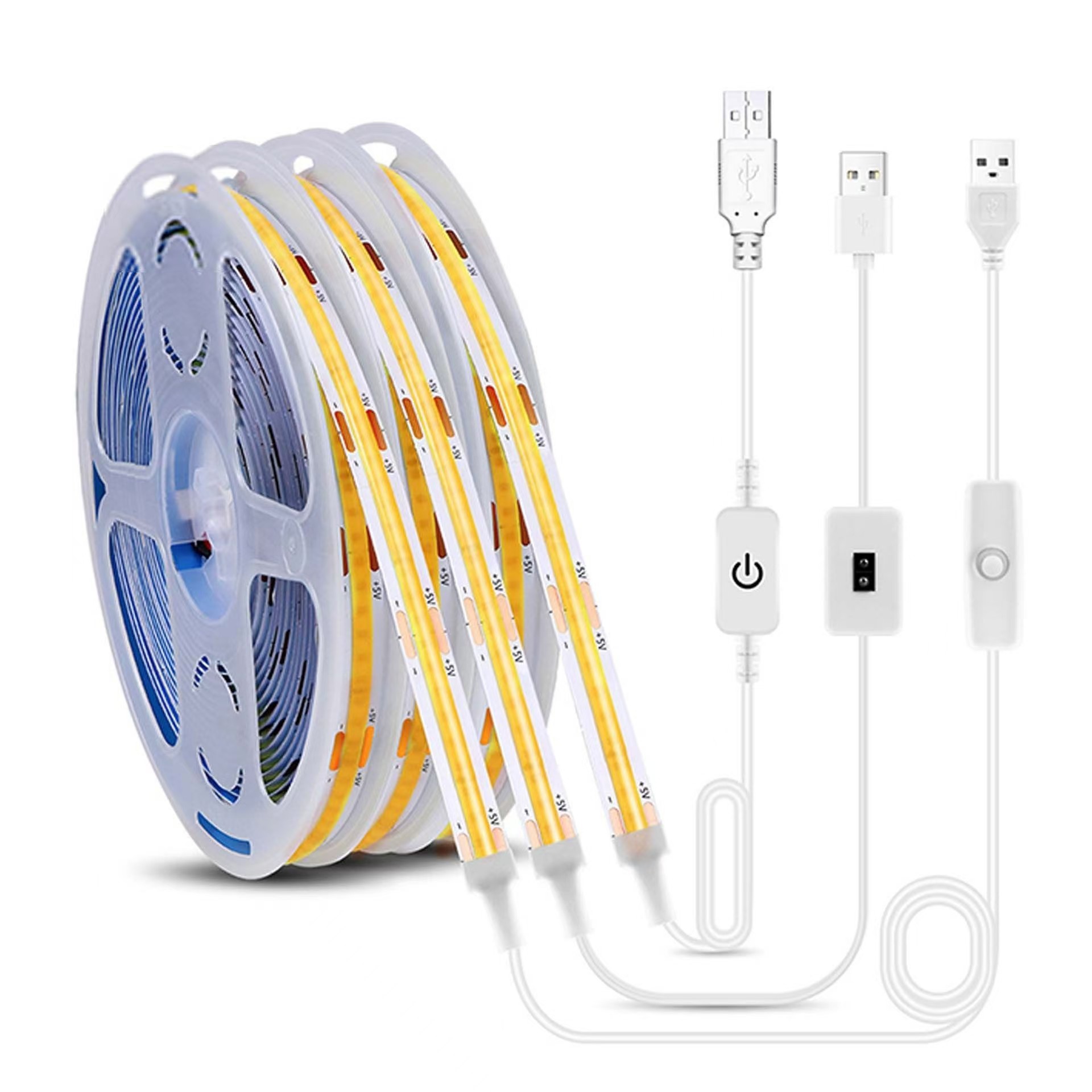 LED Light Strip 5V USB Motion Sensor Dimmer Switch Flexible Waterproof Silicone Neon Sign Rope Tupe For Home Outdoor Decor