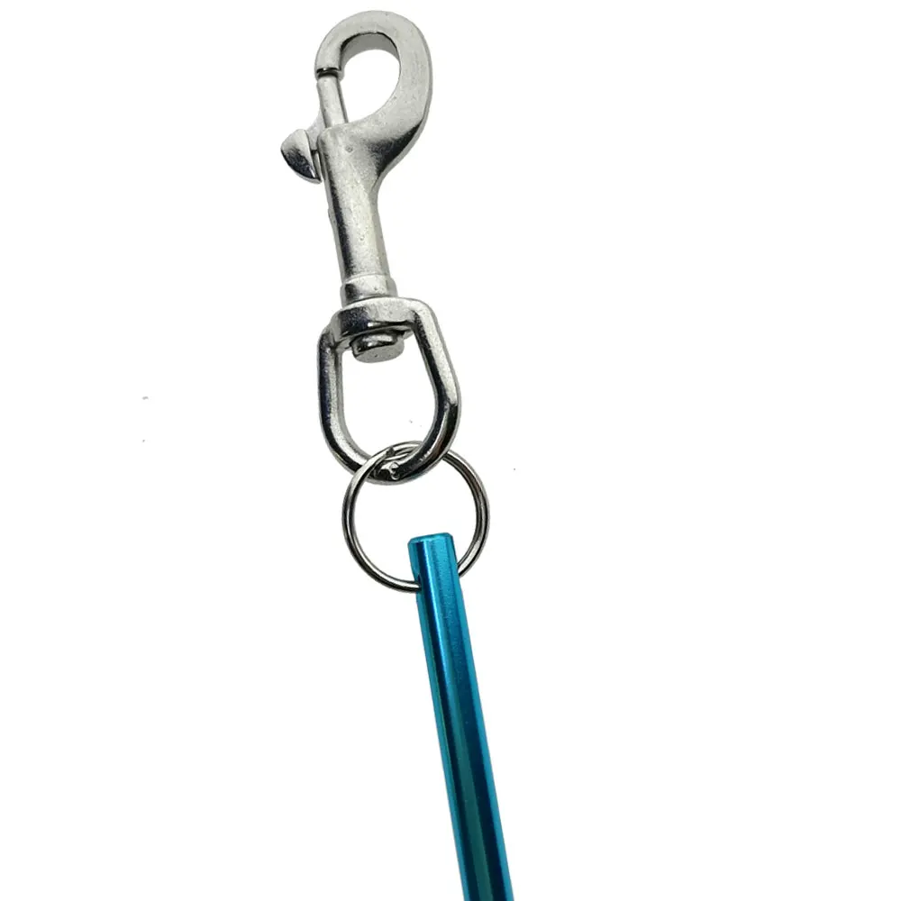 5.5" 14cm Dive Aluminum Alloy Tank Rattle Signal Device Stick With Carabiner Diving Pointer Shaker Noise Maker