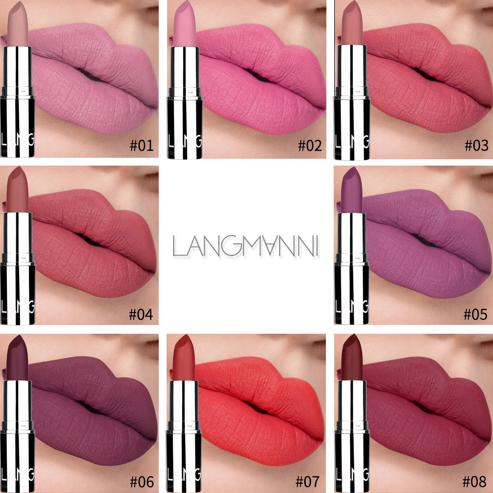 Nude velvet matte lipstick durable waterproof color rendering non sticky cup lipstick lipstick lining pencil womens cosmetics 241031