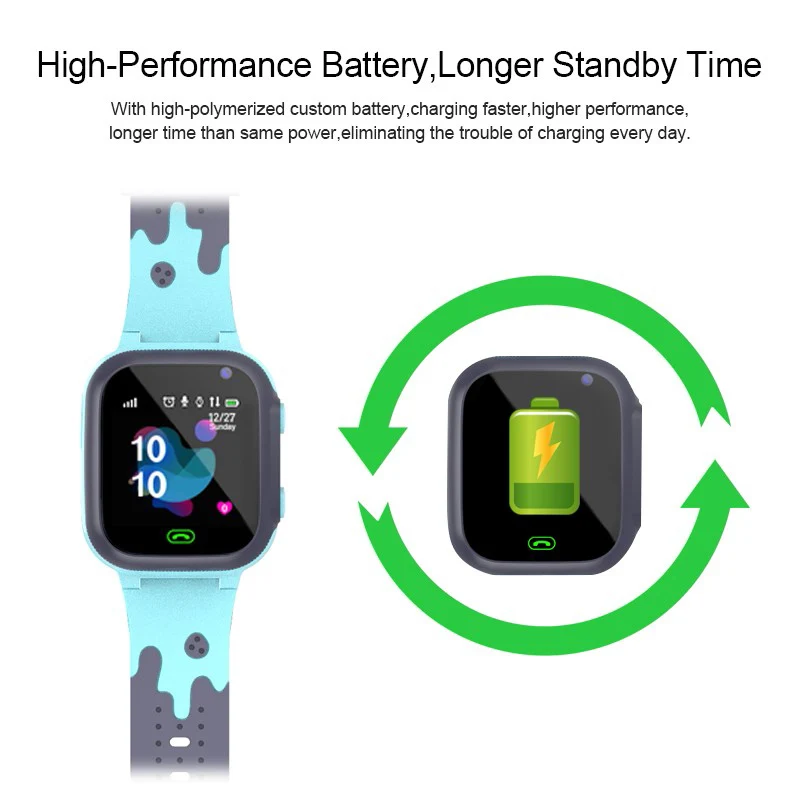 For Xiaomi Smart Watch For Kids Boys Girls LBS Call Phone Watches HD Camera SOS Voice Chatting Children Smartwatch Sim Card