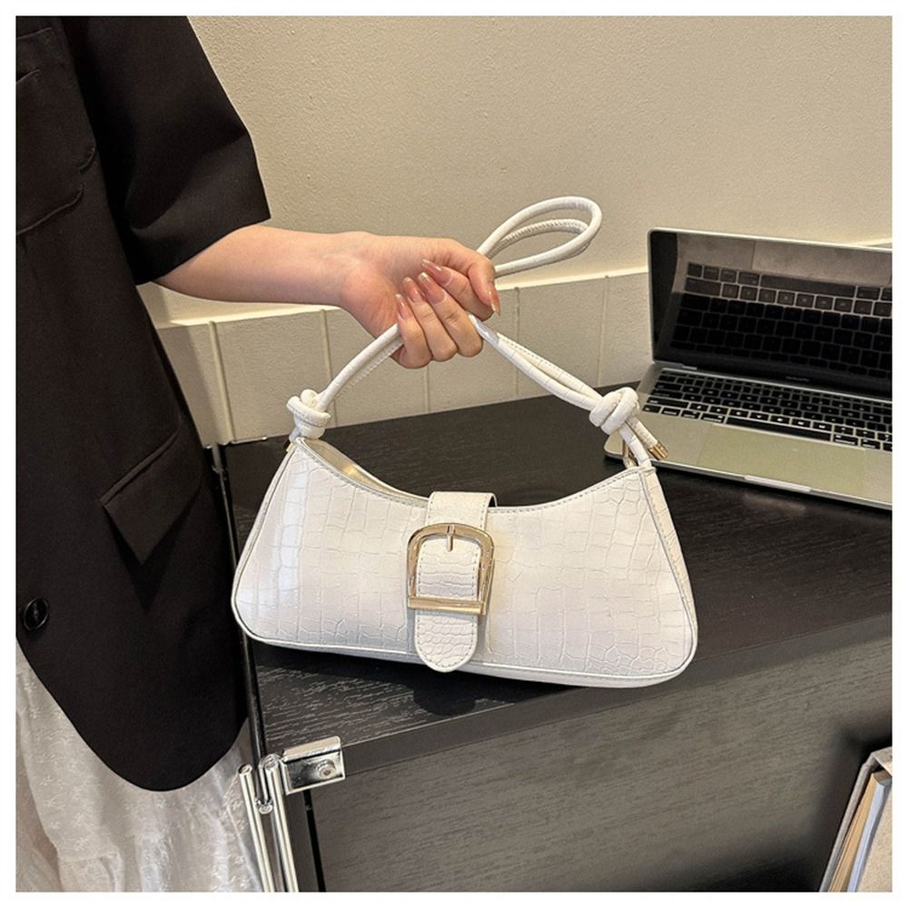 Vintage Handbags For Women Solid PU Leather Hasp Shoulder Crossbody Bag Luxury Designer Ladies Underarm Bags Hobo 2023 Fashion