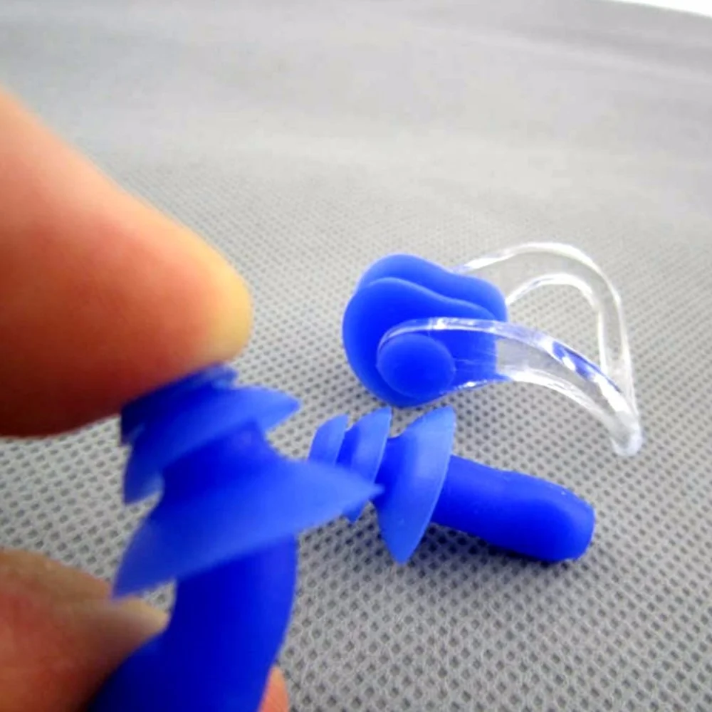 1/2/5 sets Silicone Nasal Splint Waterproof Earplug Pool Piscinas Accessories diving Swimming Multi snorkel mask surf boat