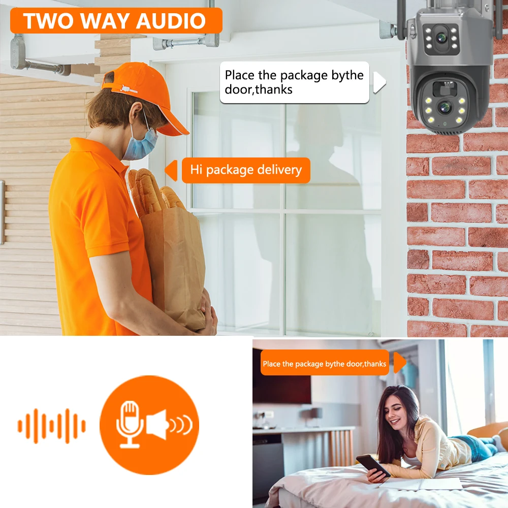 4K 8MP Zoom WiFi Dual Lens PTZ Solar Cameras Dual Screens PIR Human Tracking Outdoor WIFI Security CCTV Surveillance IP Cam