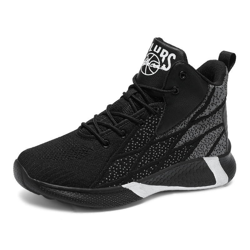 High-top men's shoes for autumn and winter comfortable, breathable basketball sneakers, black sneakers Free shipping