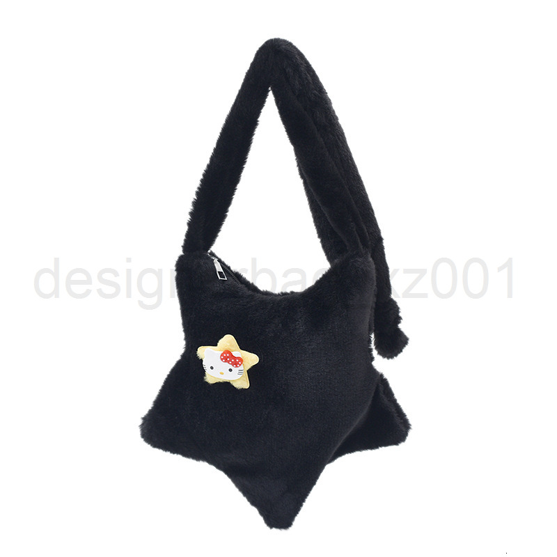 Fashion Classic Bag Designer 10a Top Woman Handbagevening Bags Autumn and Winter Fashionable Plush Cute Five Pointed Star Shaped