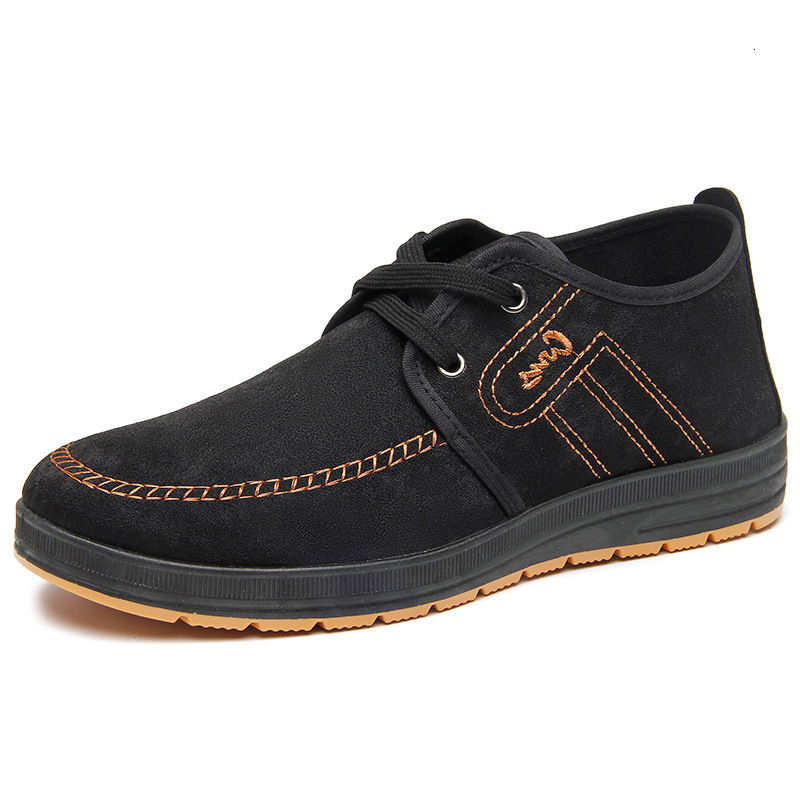 Men Casual Suede on Flats for Man Comfortable Walking Sneakers Breathable Non Slip Work Shoes b343f