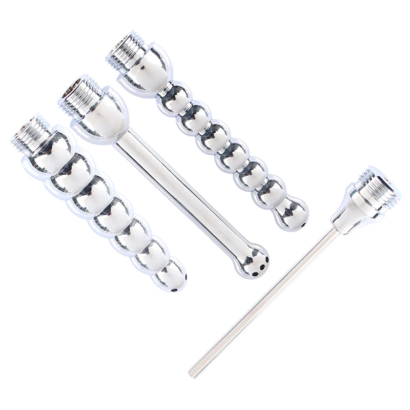 Aluminum Cleaning Enema Shower Bidet Anal Anus Clean Plug Colonic Washer 666 666