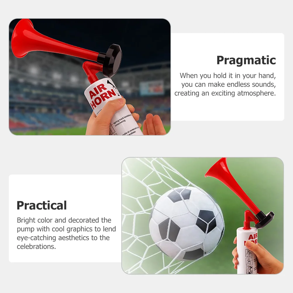 2 Pcs Marine Air Horn Stadium Fans Cheering Speaker Push Trumpet Football Events Pump Handheld