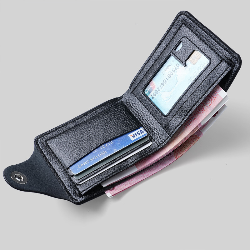 Designer's new men's short item, new item ticket, zero wallet, double line card bag, wallet