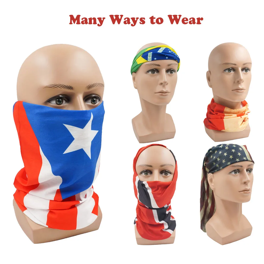 Neck Turkey Flag Bandana Cover Gaiter Outdoor Sports ddmysmile Balaclava Men Women Printed Cycling Tube Face Scarf Mask Hiking Headband Smile