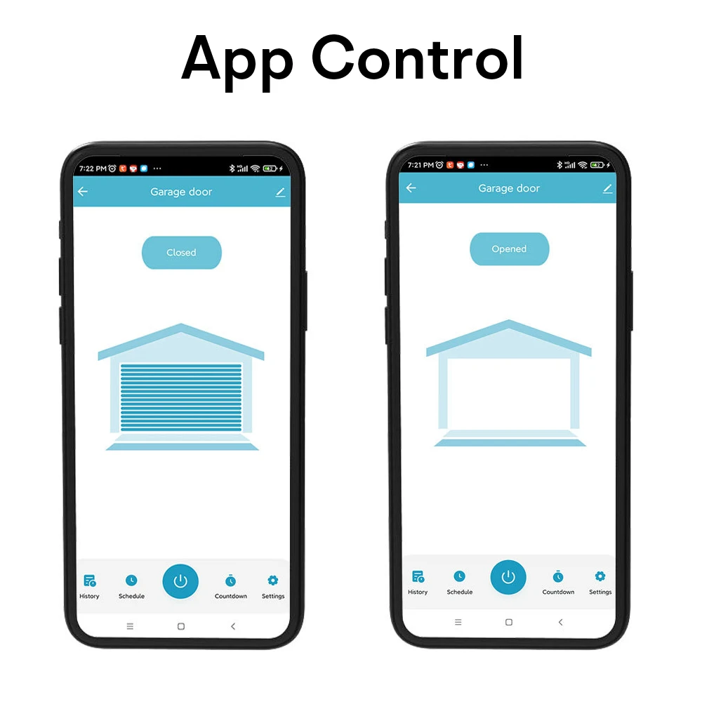 Tuya WiFi Garage Door Opener Sliding Gate Controller Switch Module Smart Life App Control Works with Alexa Google Assistant Siri