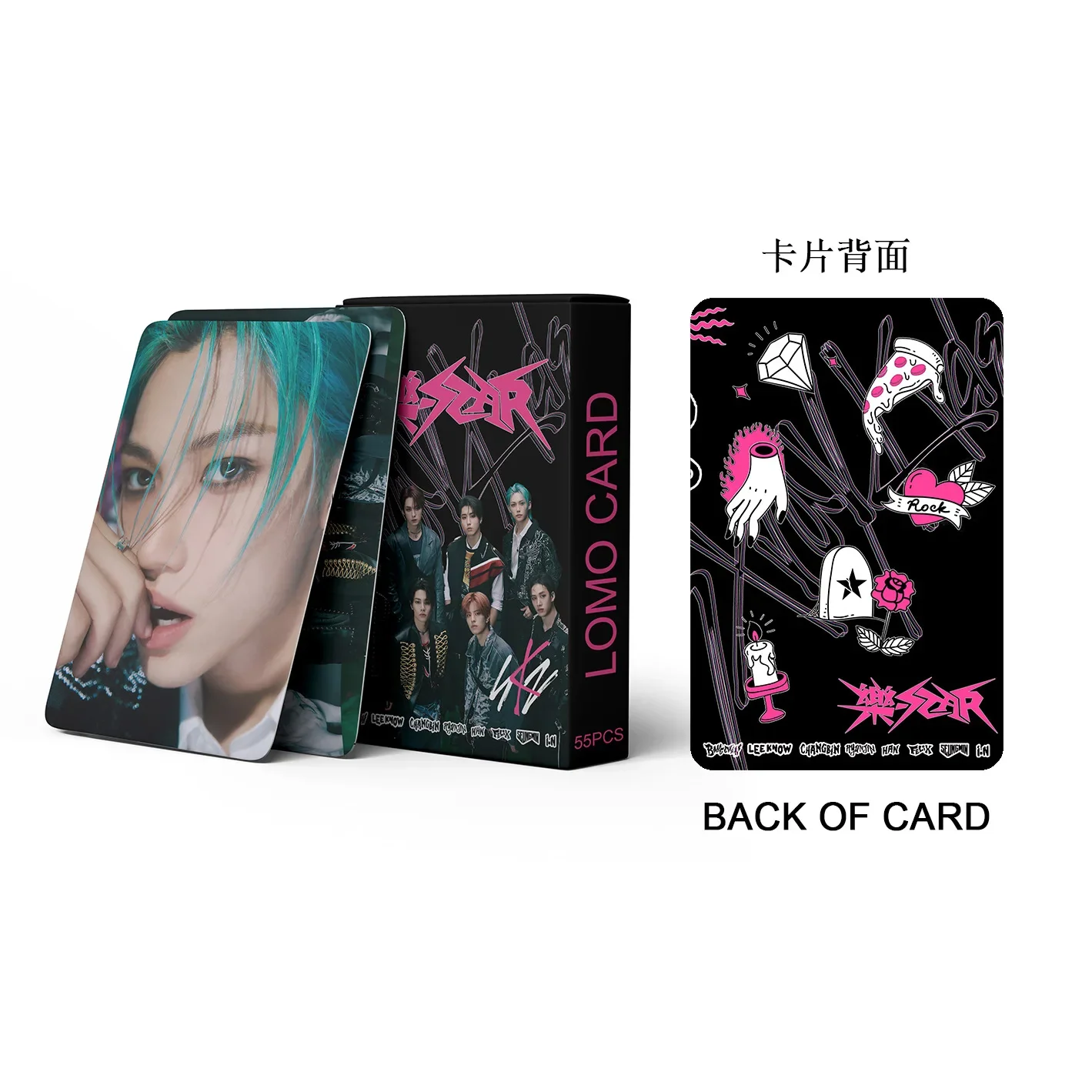 55pcs Kpop Stray Kids New Album ROCK STAR Lomo Cards Photocards Stray Kids Photo Print Cards