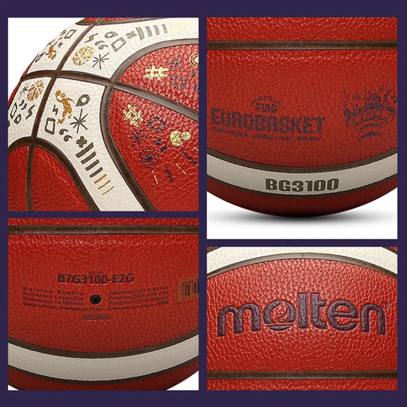 Molten Original Basketball Balls Size 7 High Quality PU Material Wear-Resistant Match Training Outdoor Indoor Men basketbol topu