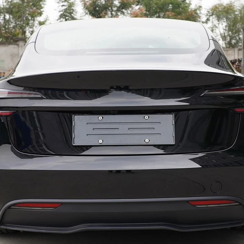 For Tesla Model 3 Highland 2024 Car License Plate Frame, Front+Rear License Plate Holder Accessories