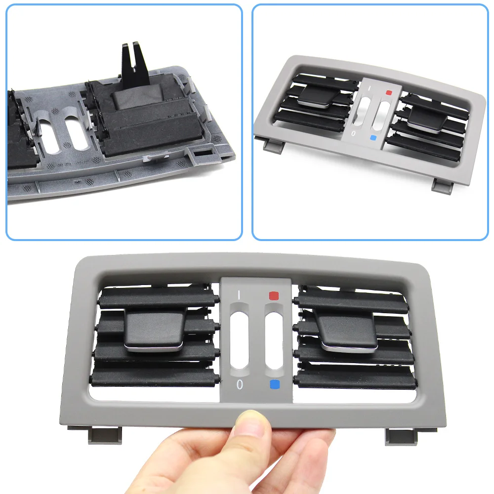 Car Rear Air Conditioning Panel Cover AC Vent Grille Trim Replacement For 5 Series E60 E61 545i 550i 2003-2009 64226957974