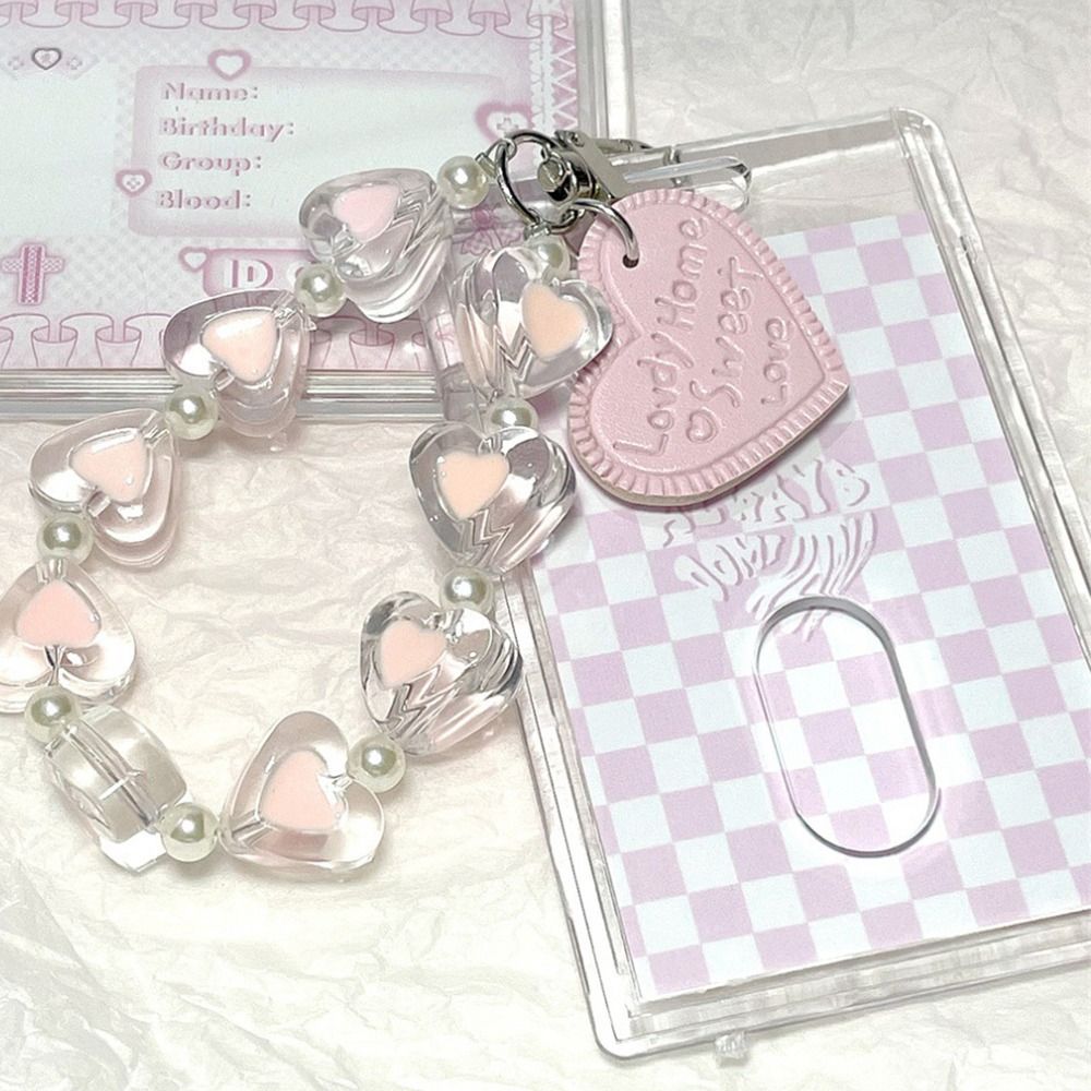 Kawaii 3 inch Kpop Photocard Holder Credit ID Bank Card Photo Display Holder Bus Card Protective Case Pendant