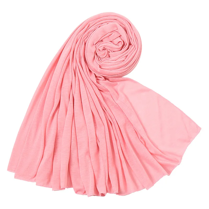 Long Stretch Jersey Hijab Scarf Muslim Turban Headscarf Full Hair Cover Wrap Head Wraps for Women