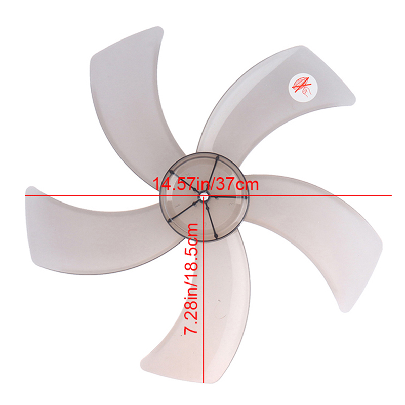 1PCS 6/12/14/16 Inch Household Plastic Fan Blade Five Leaves With Nut Cover For Pedestal Fan