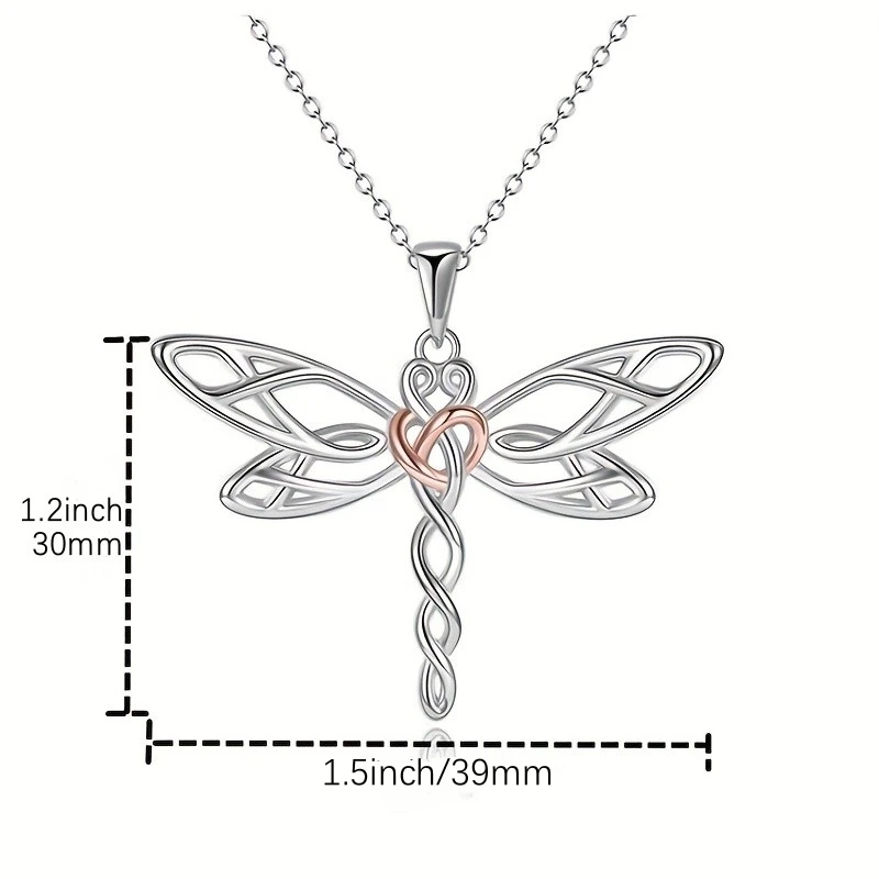 To My Niece, Live Your Dreams Dragonfly Necklace Gift for Niece from Aunt Niece Birthday, Graduation, Christmas Present with Box