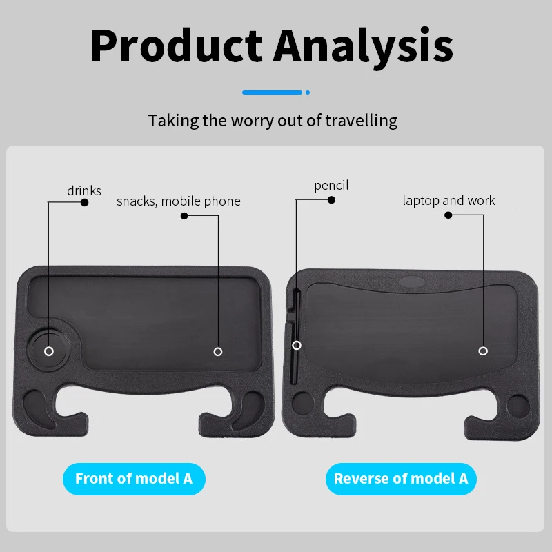 Multifunctional Car Steering Tray Table Eat Work Portable Car Laptop Computer Desk Mount Stand Car Steering Wheel Dining Table