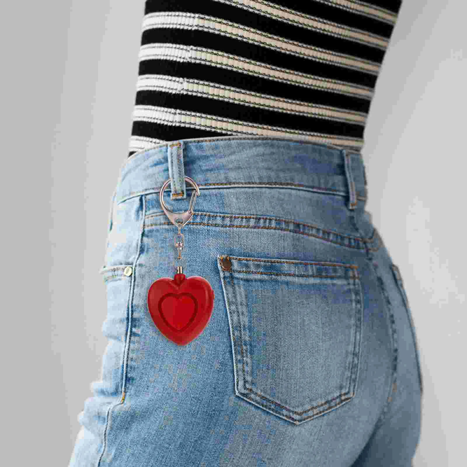 Safe Sound Personal Alarm Heart Shaped Personal Electronic Gifts with Lights