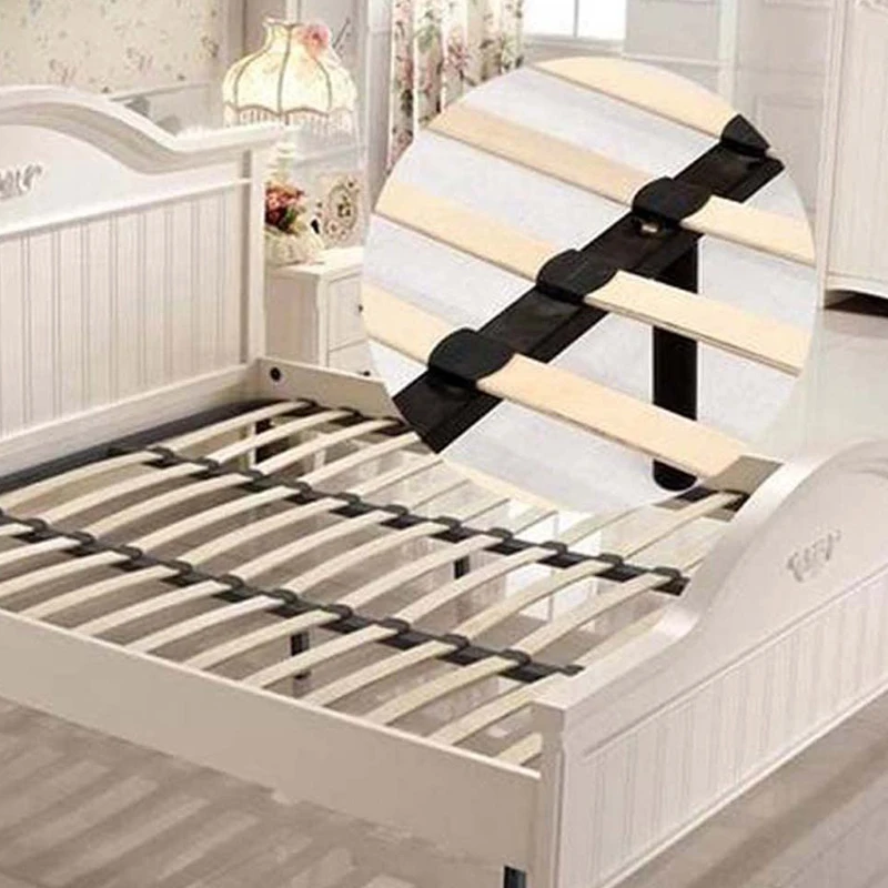 10PCS Plastic End Caps Side and Center Bed Slats Holders Connector Securing Accessories For Wooden Single Double King Size Beds