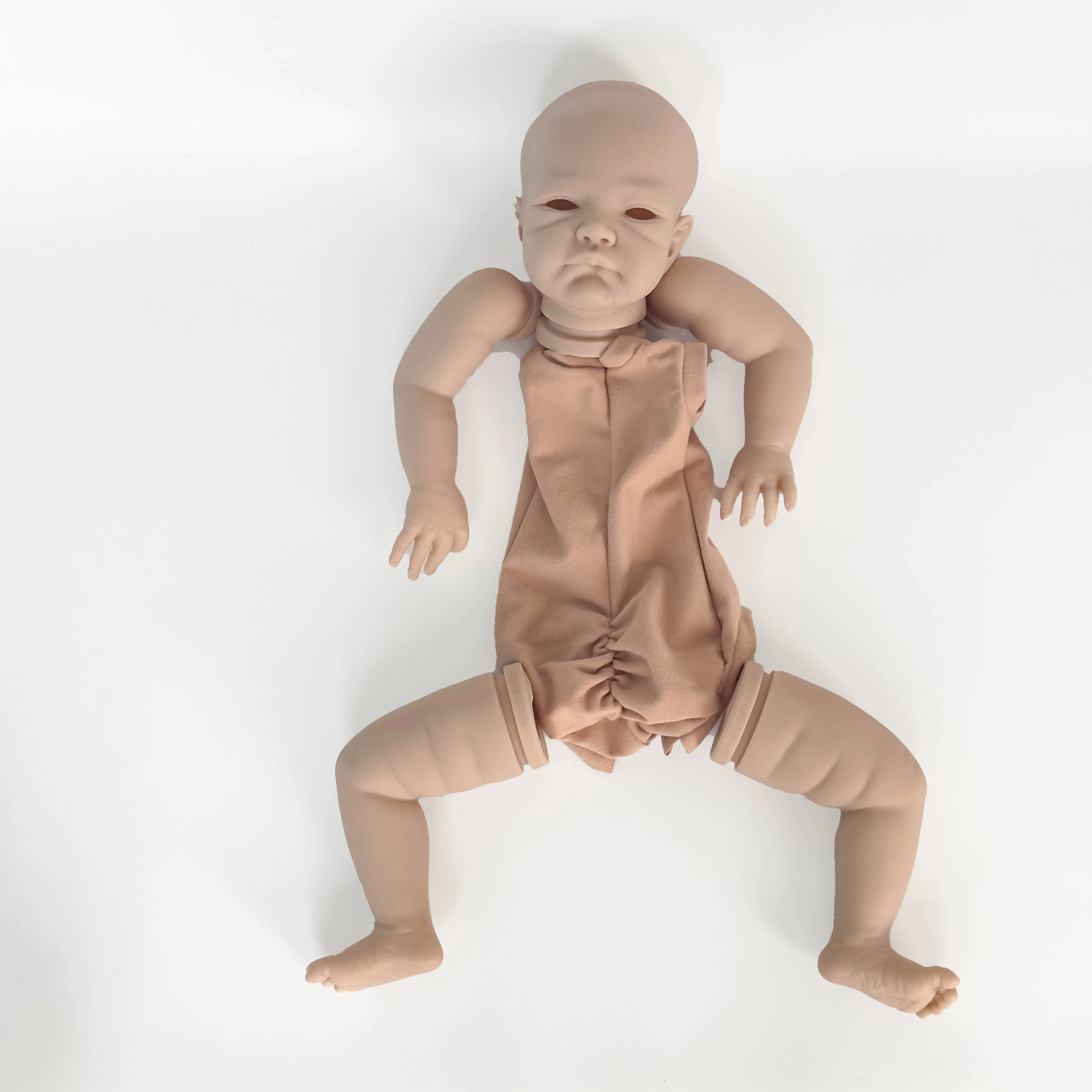 NPK 20inch Newborn Baby Reborn Doll Kit Real Baby August Lifelike Soft Touch Fresh color Unfinished Doll Parts