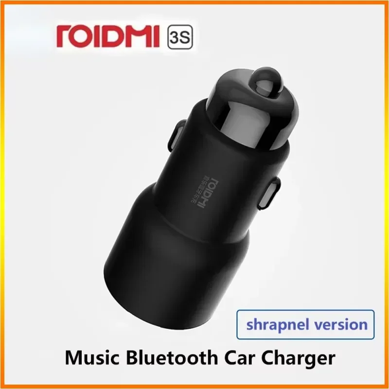 Original Roidmi Mojietu 3S Bluetooth 5V 3.4A Dual USB Car Charger MP3 Music Player FM Transmitters For iPhone And Android