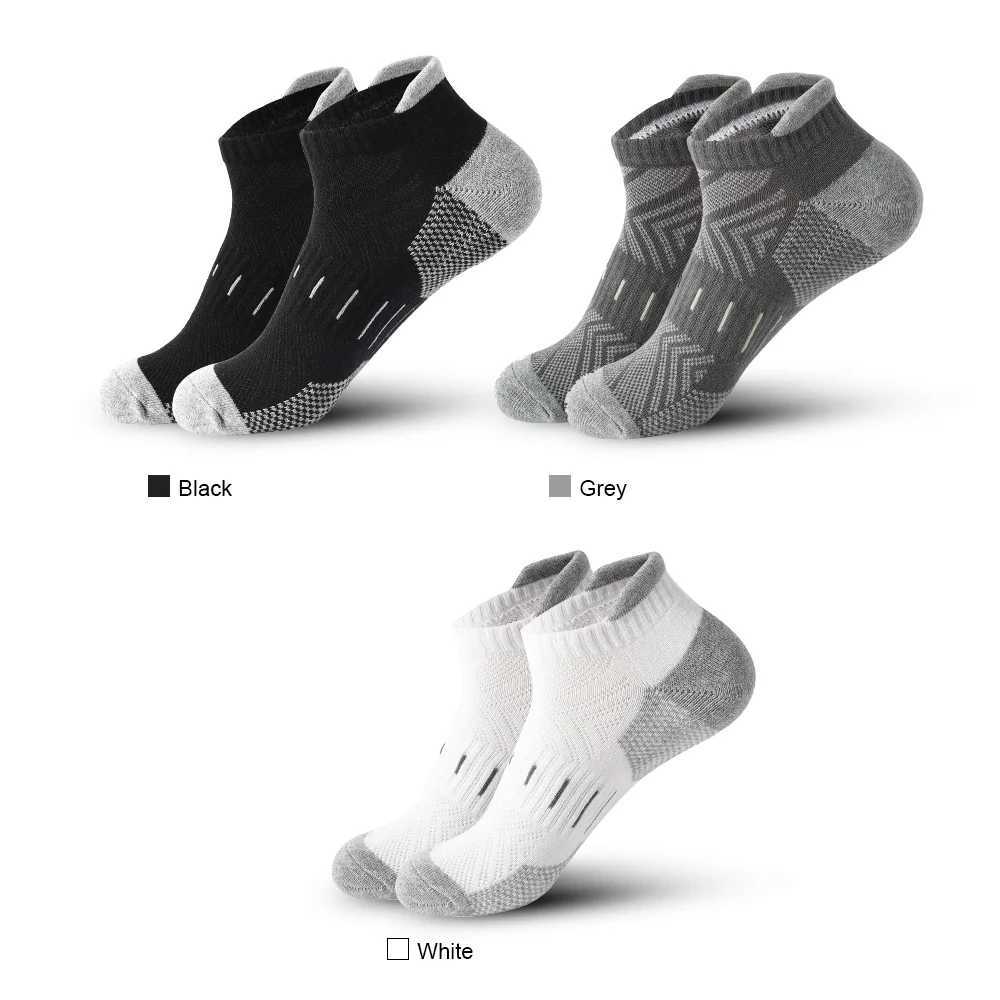 6 Pairs/Lot Mens Sport Breathable Outdoor Running buffer thickenBasketball Cotton Training Short Tube For Men LX241102