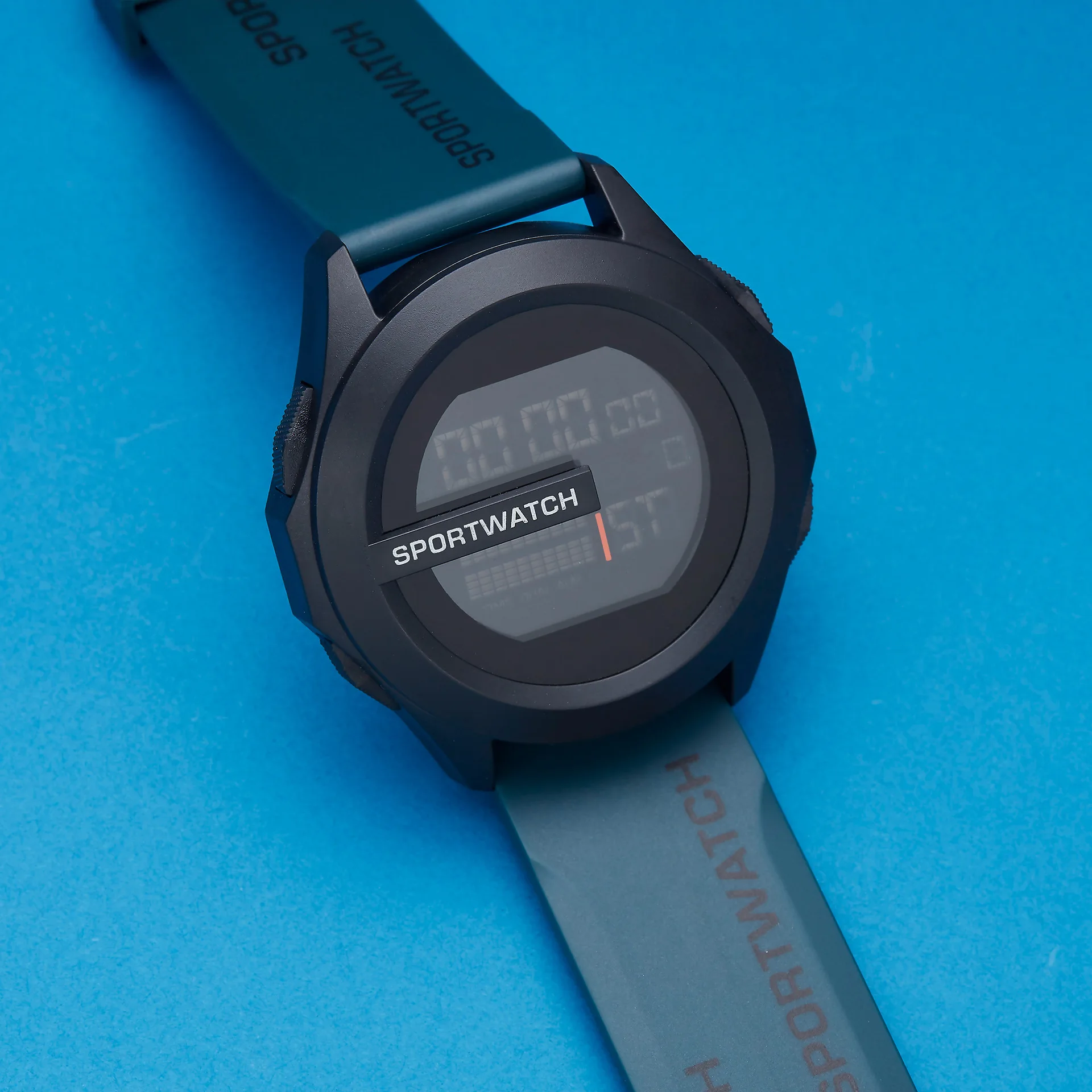 New Men's Tech Electronic Watch Multifunctional Waterproof Luminous Trend Watch Running Student Fashion