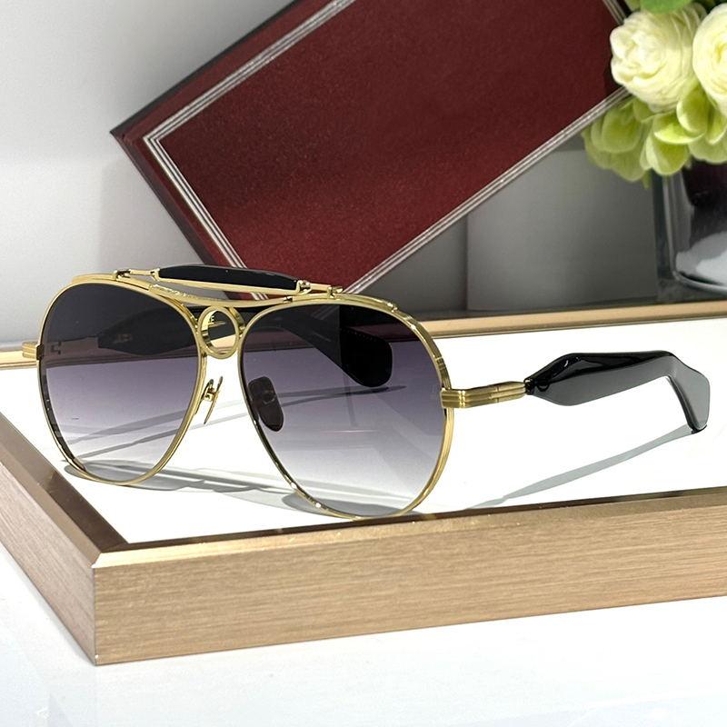 Designer Pilot JMM Sunglasses Oval Metal Frame Mens Womans Luxury Sunglasses Protection Stylish Outdoor Beach Goggles UV400 Protect Eyes