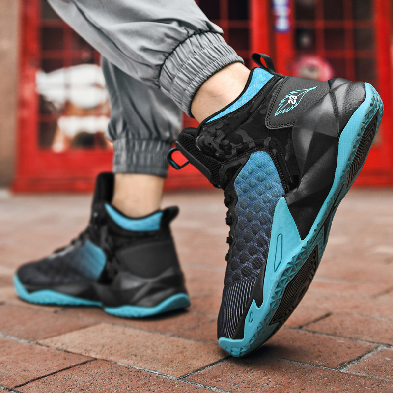 Plus size 48 men's new trendy hot high-top basketball shoes thick-soled heightened sneakers Free shipping