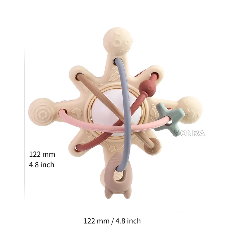 Rattle & Sensory Teether Bed Bell Silicone Montessori Ball Newborn Baby Toys Children's Kids Gift Development Games 0 36 Months