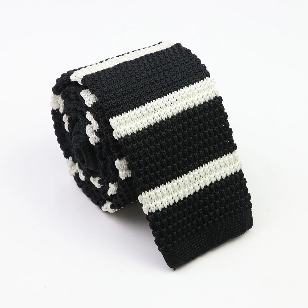 Classic Warm Knit Neck Ties For Men Casual Suits Striped Colourful Tie Mens Neckties Leisure Woven Daily cm Width 5