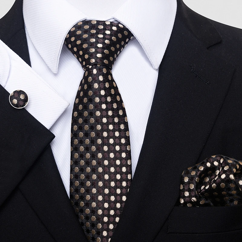 Pasily Tie For Men Great Quality Tie Hanky Cufflink Set Tie Necktie Purple hombre Formal Clothing Gift for Boyfriend