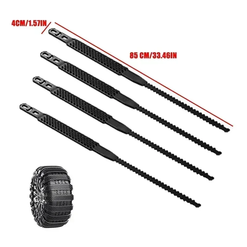 2/8Pcs Snow Auto Tire Wheels Anti Skid Chains For Truck SUV Winter Outdoo Car Tires Accessories