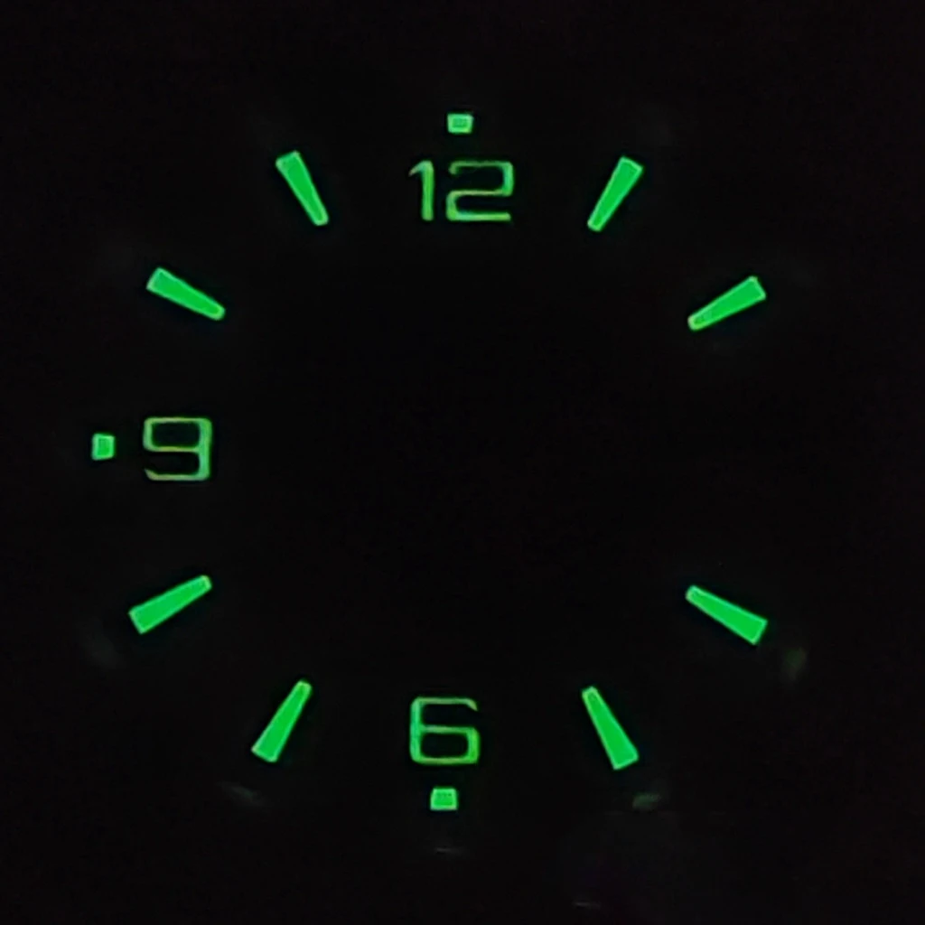31mm Black White Blue Dial Green Luminous Sterile Watch Fit NH35 NH35A Movement