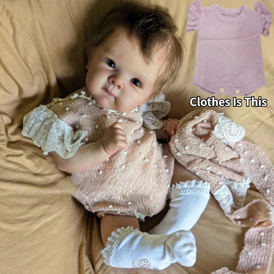18 Inch Reborn Girl Bettie Bebe Reborn Handmade Lifelike 3D Painted Skin Baby Doll For Children Birthday Gifts