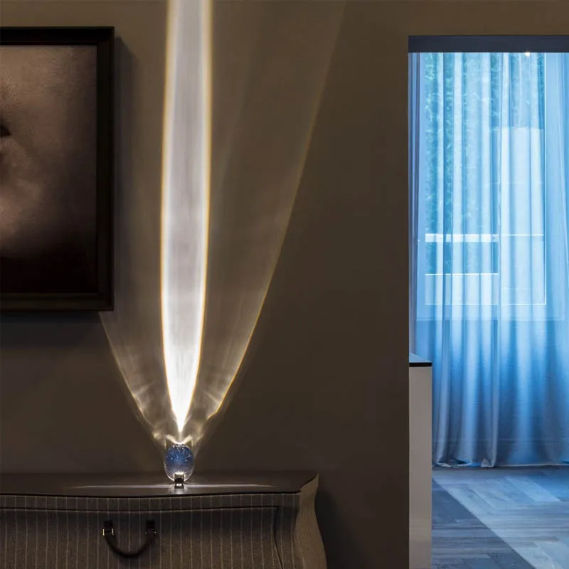 Italian Designer Table Lamp Led Crystal Eye Of The Sky Bedside Table Lamps For Living Bedroom Decor Light Night Projector Gift