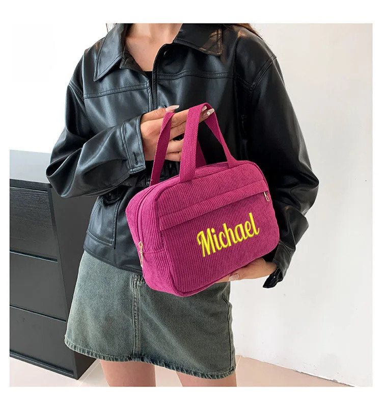 Personalized embryo makeup bag multifunctional portable travel storage bag casual handbag 241031