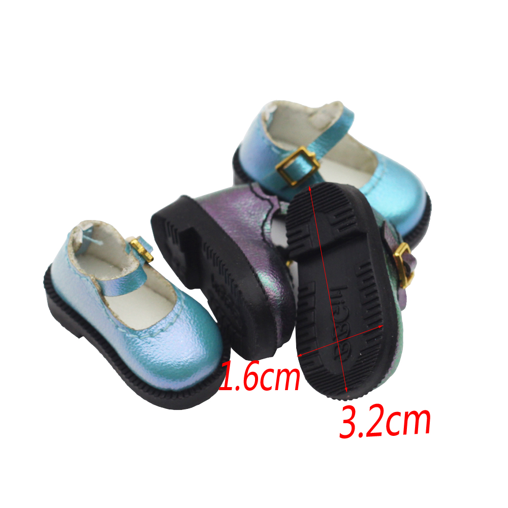 Small 1/6BJD Shoes PU Leather Shoes For OB24,OB22.Big Fish Body, Fat Fish Body,1/8 BJD,3 .2 X 1.6cm Doll Shoes Accessories