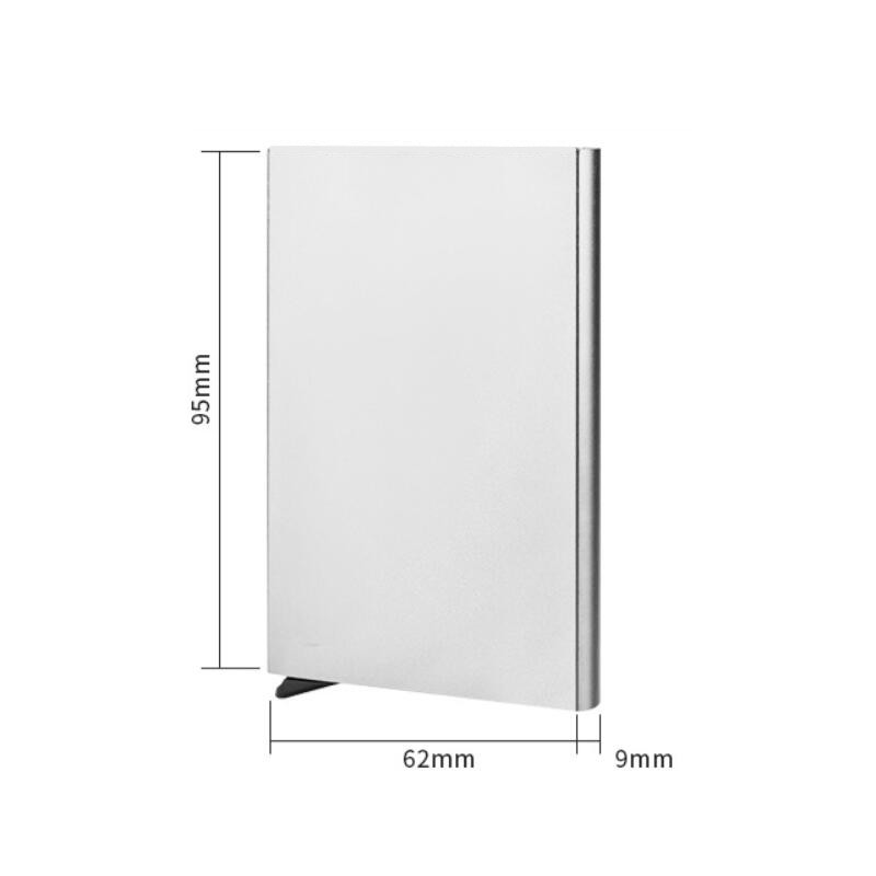 Credit Card Holder Men Slim Anti Protect Travel ID Cardholder Women Rfid Wallet Metal Case Porte Carte