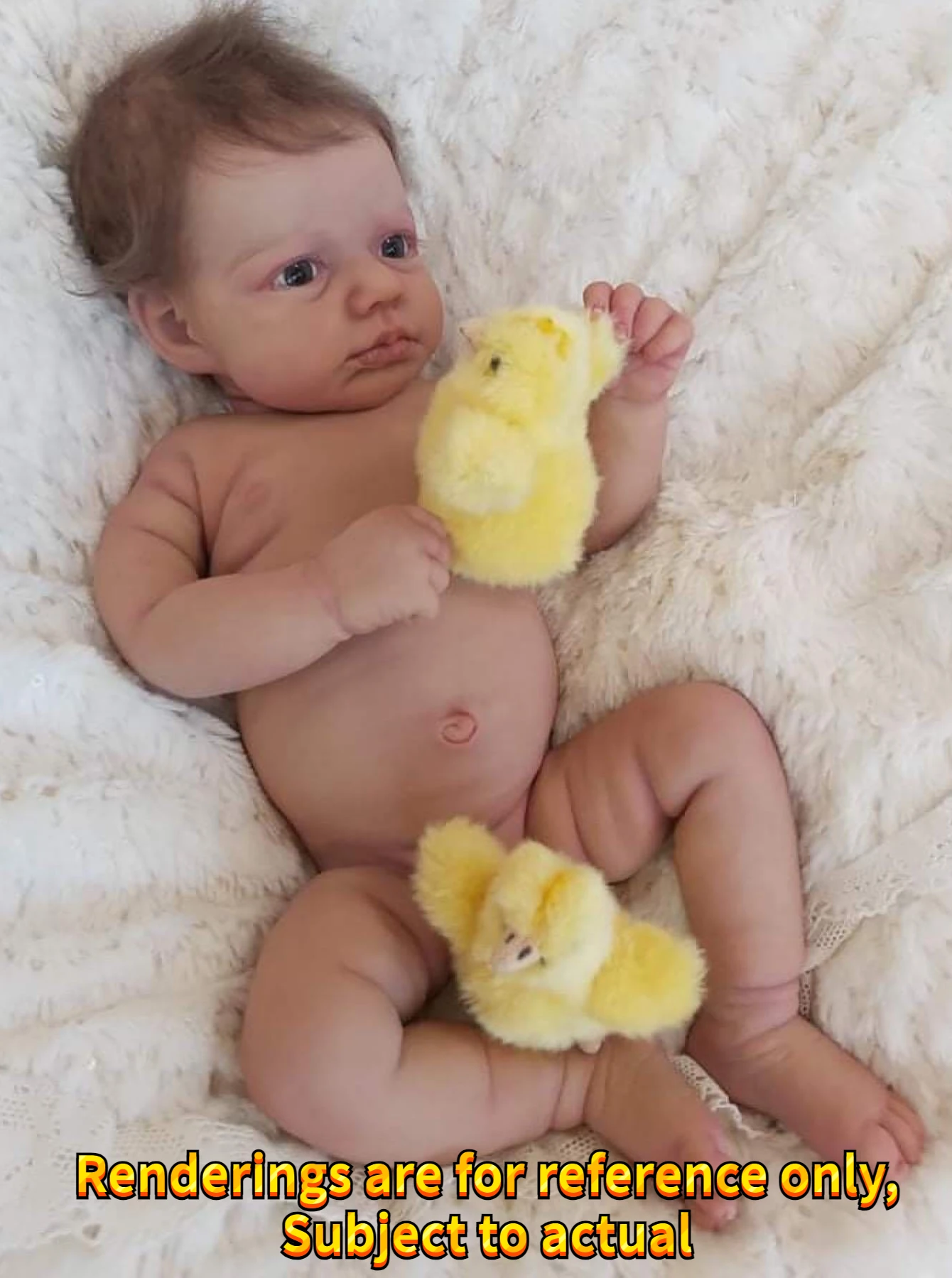 Awake Loulou Reborn Girl Soft Vinyl Baby Dolls Handmade Bebe Newborn Girls Clothes randomly