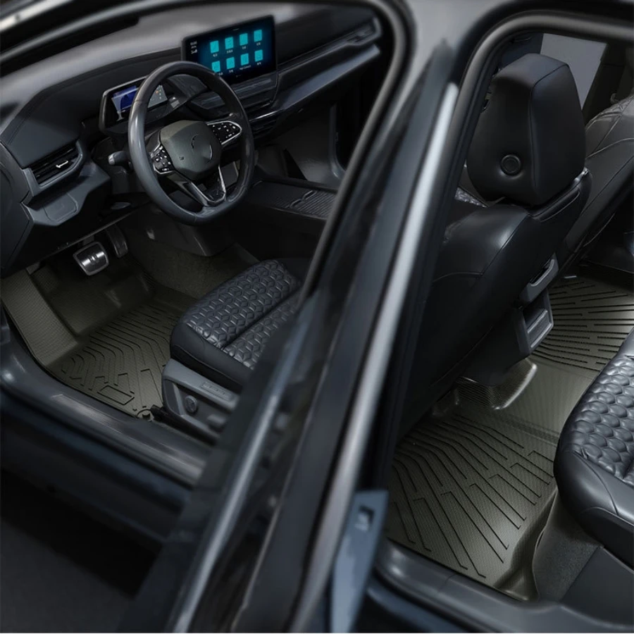 Floor Mats & Cargo Liner for Volkswagen ID.4 2023 2022 2021 All Weather Waterproof TPE ID4 Crozz Trunk Mat Foot Pads