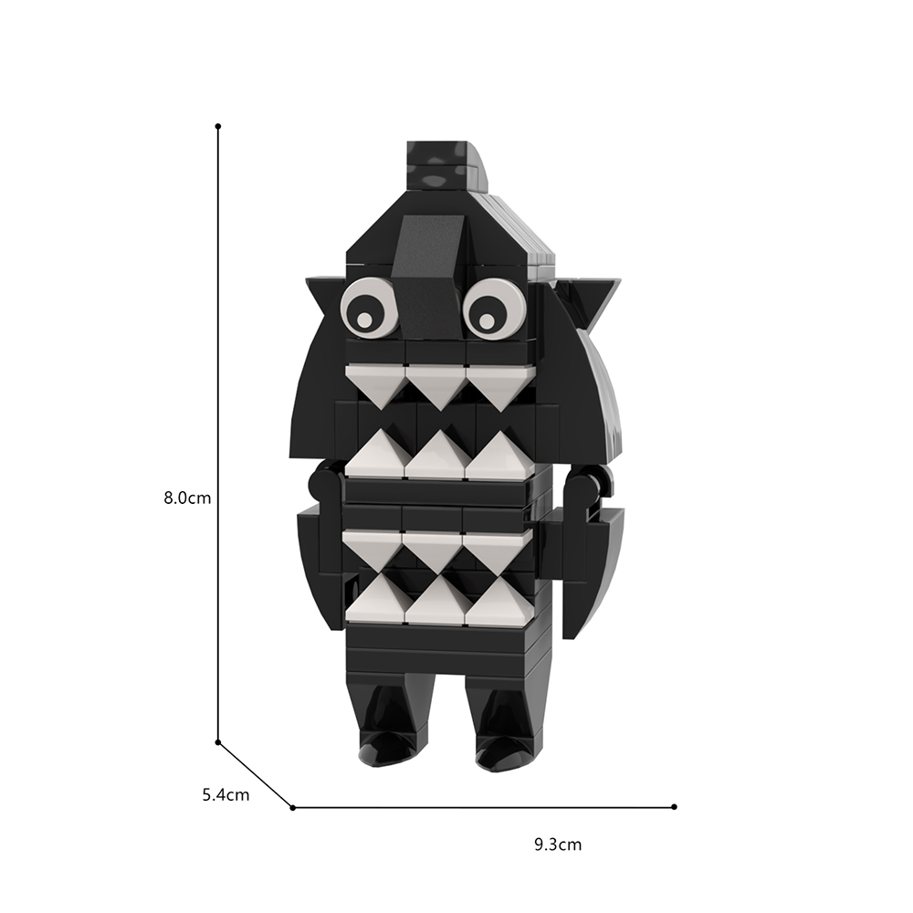 Garten of Banban Sharky Clee Monster Building Blocks Toys Suit 69 Pieces Bricks for Kids and Adults Christmas Gift