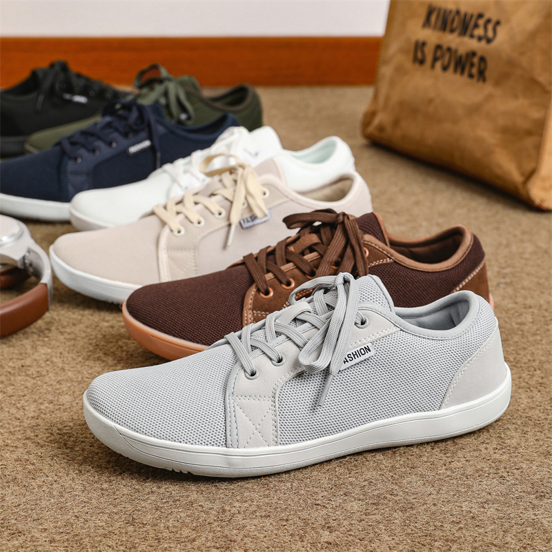 Mens Wide Toe Barefoot Unisex Plus Size Casual Sneakers Breathable Minimalist Shoes for Women Zero Drop Sole Walking Flats bdac9