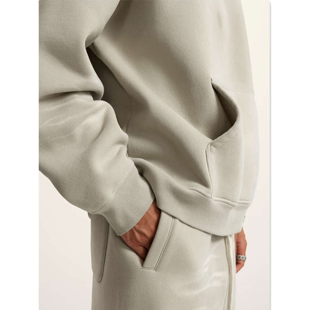 Bornladies Fashion Women Heavyweight Hooded Set Loose Warm Sports Pants Sweatshirt Plush Jackets Autumn Winter Couple Pullovers
