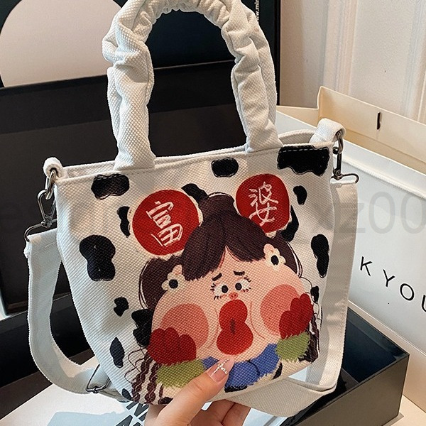 Bag Designer Fashion Classic 10a Top Woman Handbagevening Bags Hand Drawn Ugly and Cute Avatar Crossbody Large Capacity Womens Cartoon Graffiti Girl C