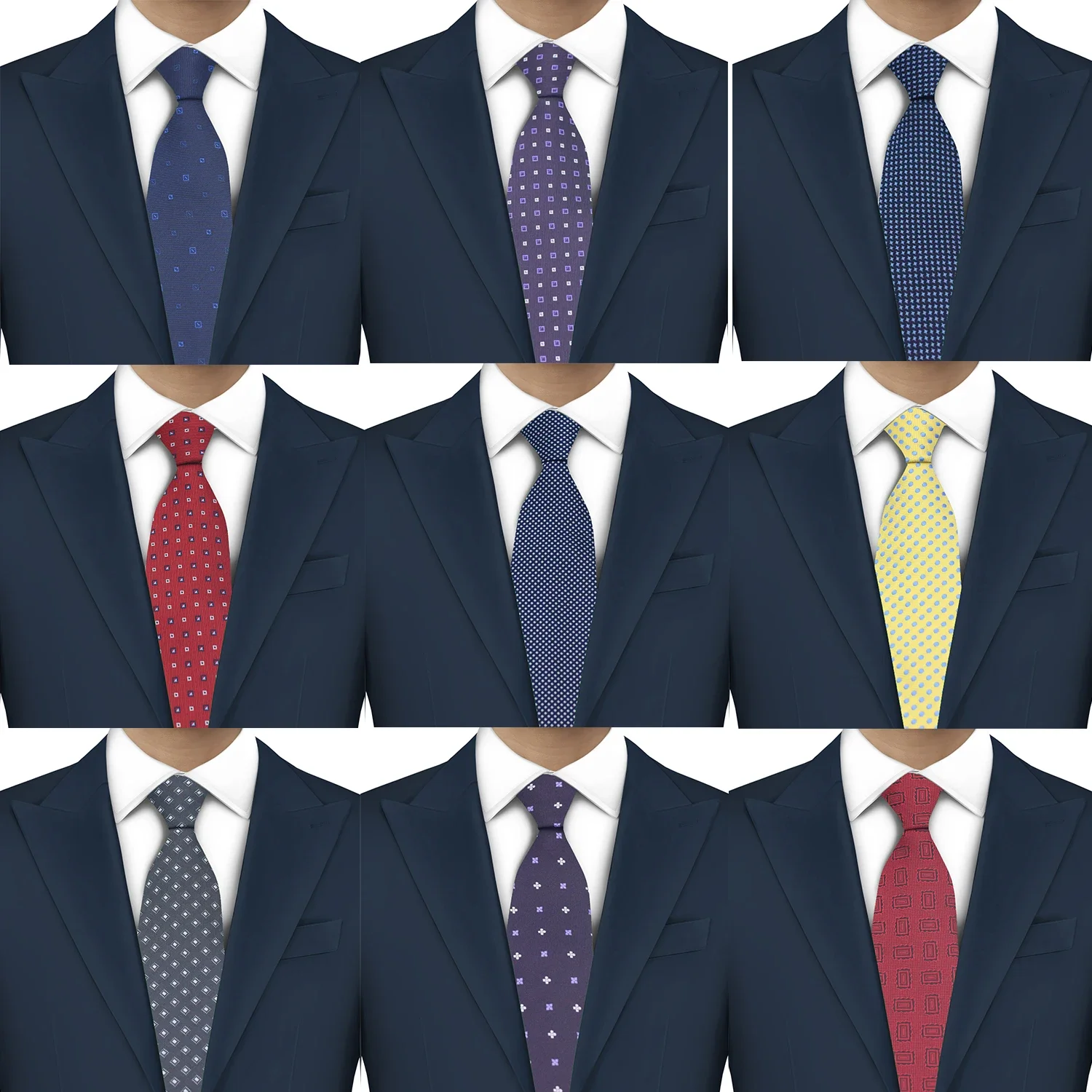 LYL 7CM Elegant Dot Men's Ties Luxury necktieTie With Print Gift Geometry Guest Festival Accessories for Gentleman Free Shipping